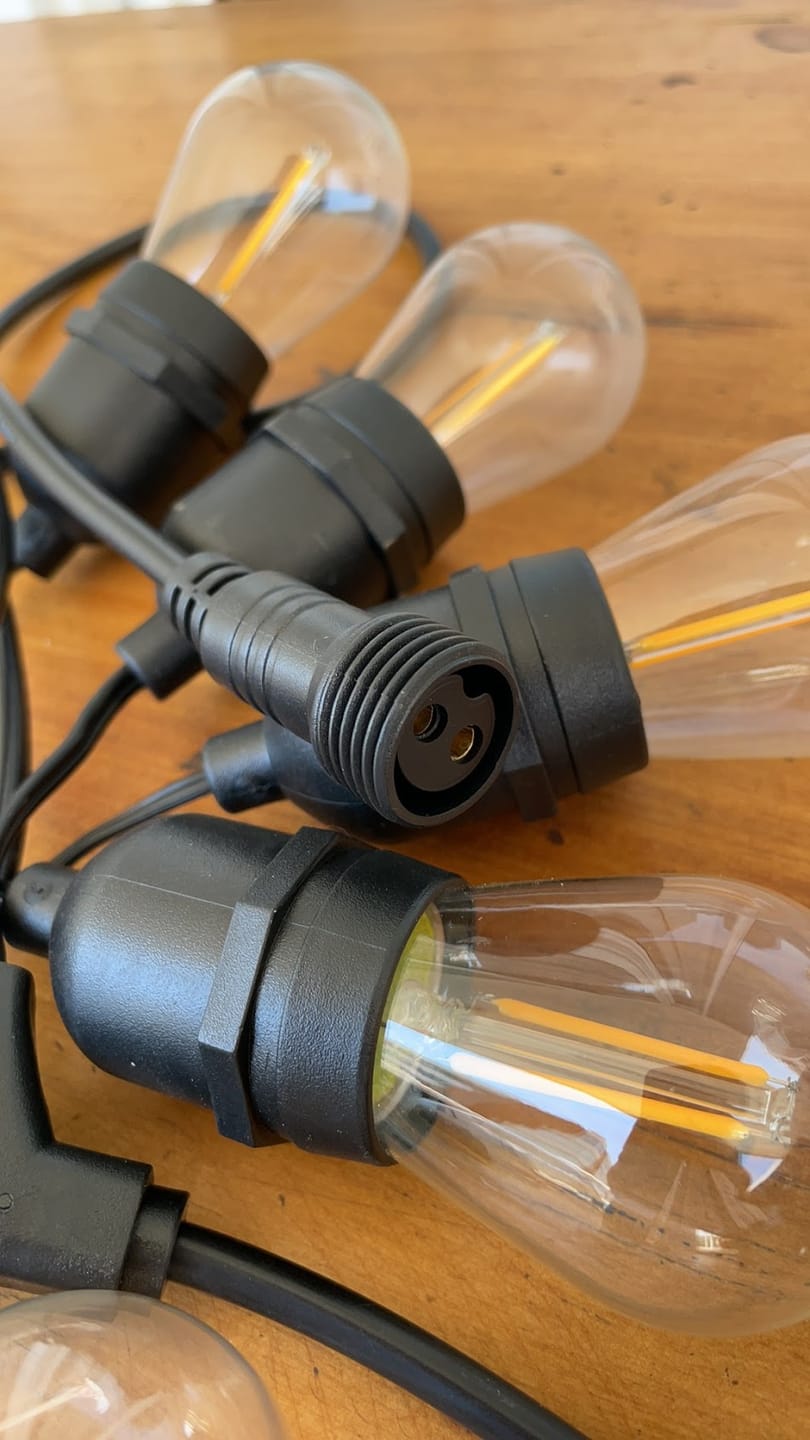 Customer photo review of Guirnaldas de luces 15 mts + 16 Ampolletas 2W