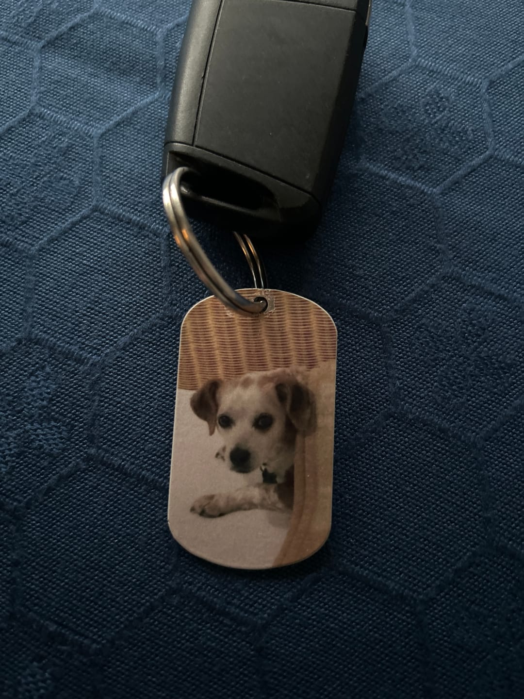 Customer photo review of Für immer im Herzen - Individueller Dog Tag Schlüsselanhänger