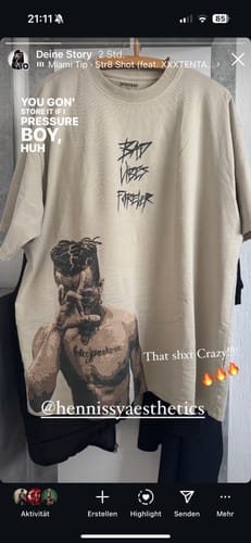 Customer photo review of 2PAC X TYSON TEE