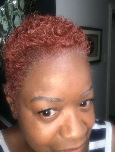 Customer photo review of Temporary Hair Color Gel - Blush
