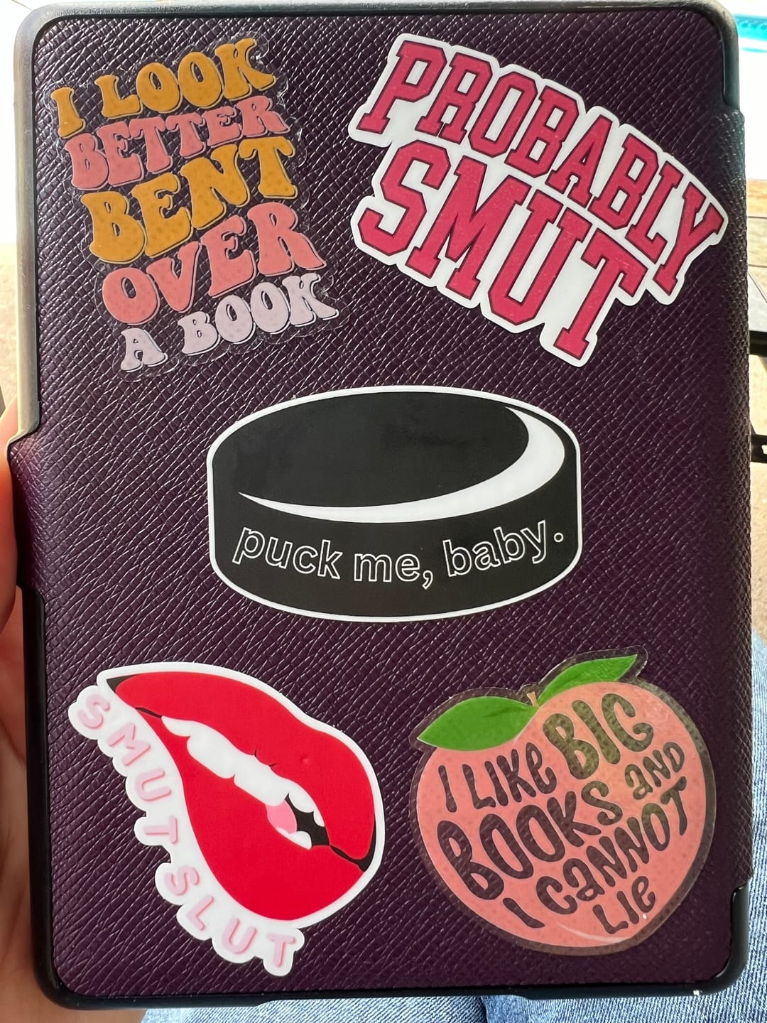 Customer photo review of smut slut sticker