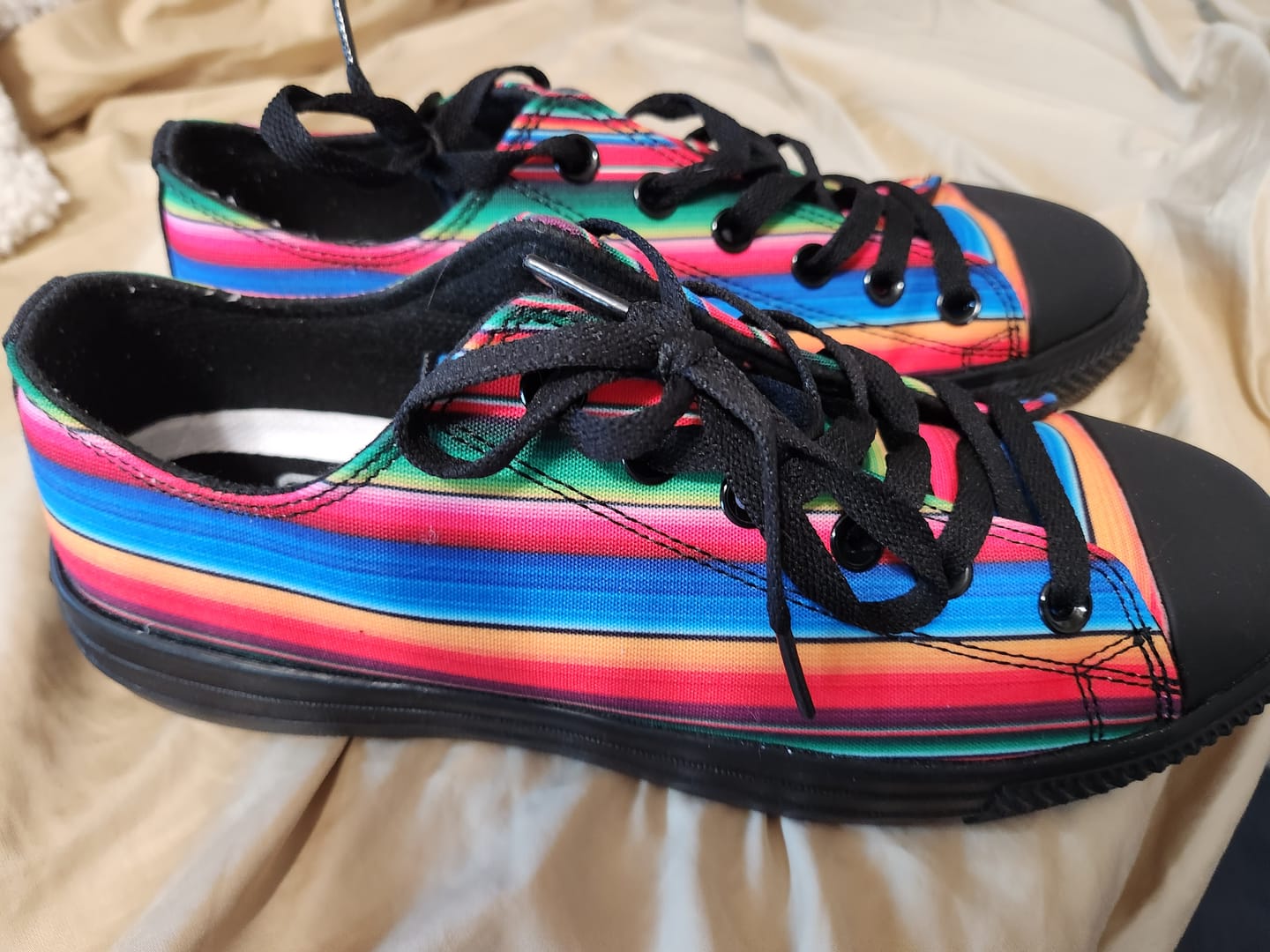 Customer photo review of OG Low Tops Chicano All Star ( Black or White Soles ) 2 For 1