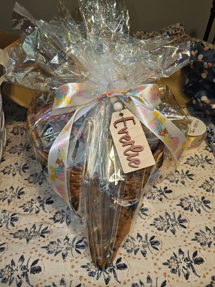 Customer photo review of Beaded Wooden Name Tag