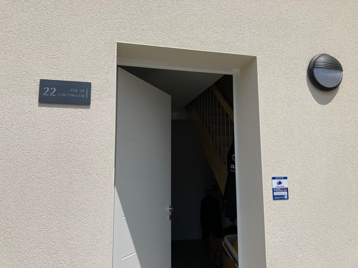Customer photo review of Numero civico e testo modello Stencil Horizontal