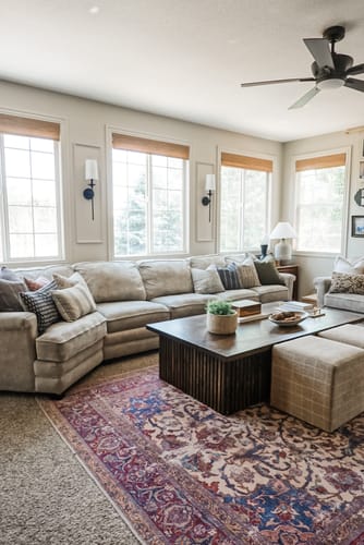 Customer photo review of SmartWings Motorized Woven Wood Shades 50%/70%/100% Blackout