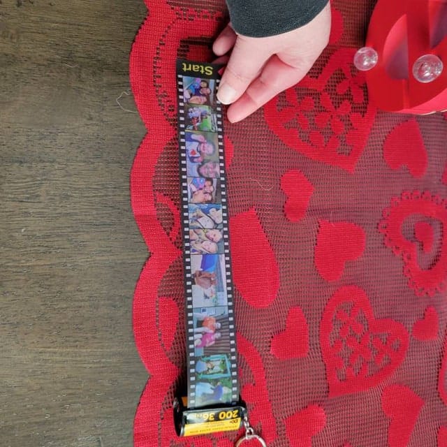 Customer photo review of Custom Drive Safe Film Roll Keychain For Your Love