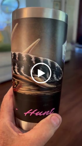 Customer video review of Custom UV 3D DTF Transfers By Size