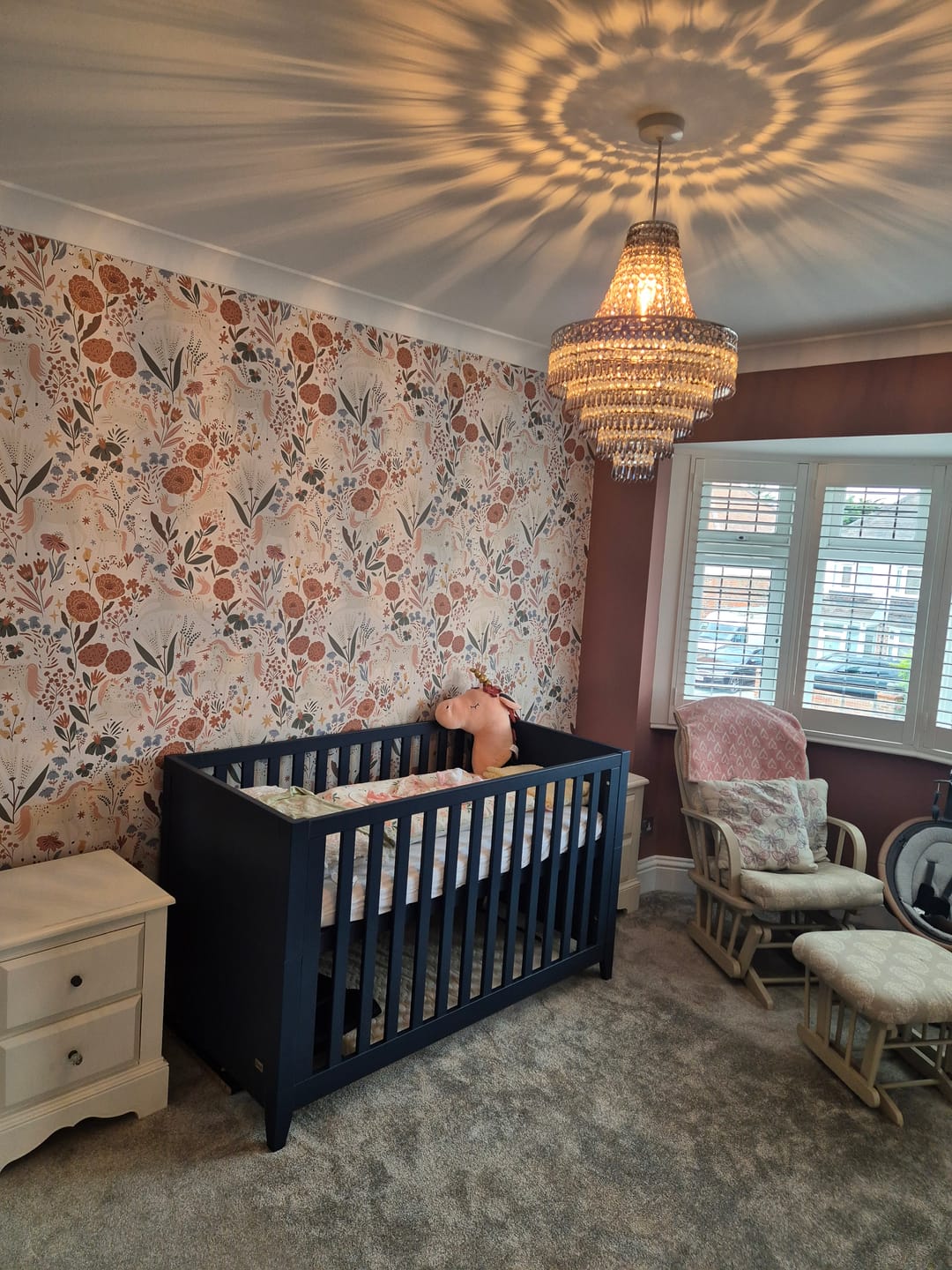 Customer photo review of Unicorn Meadow Wallpaper Cream Repeat Pattern
