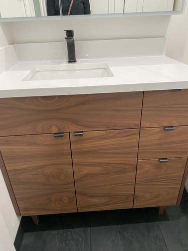 Customer photo review of Sidesplash, White Quartz