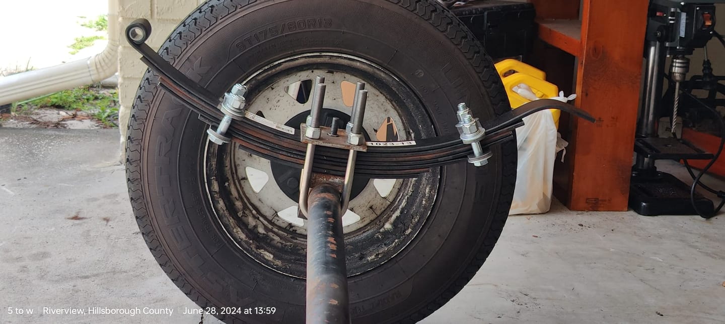 Customer photo review of 1/2 Inch Diameter U-Bolts - Round Bend