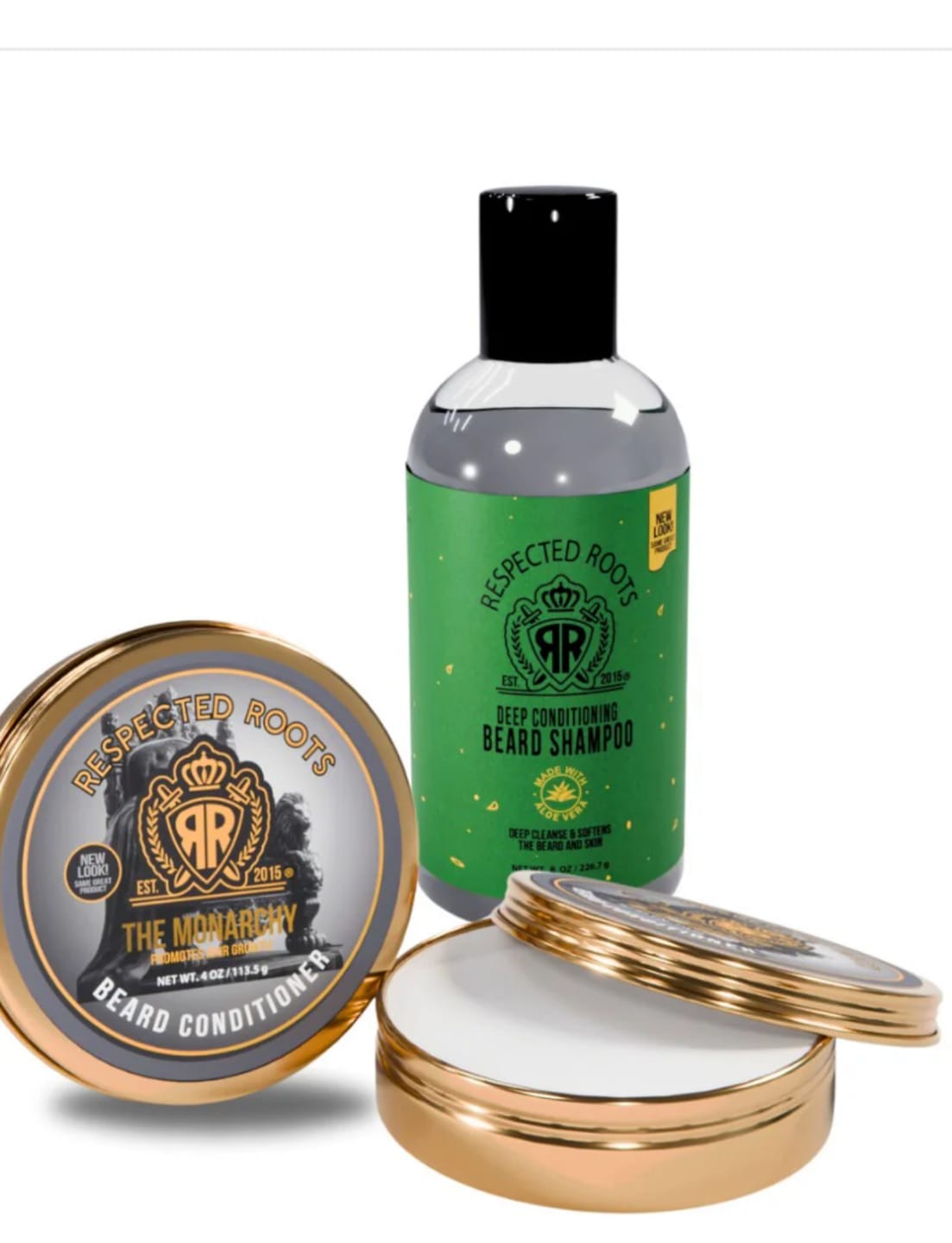 Customer photo review of NEW! Beard Shampoo + The Monarchy Beard Conditioner Combo