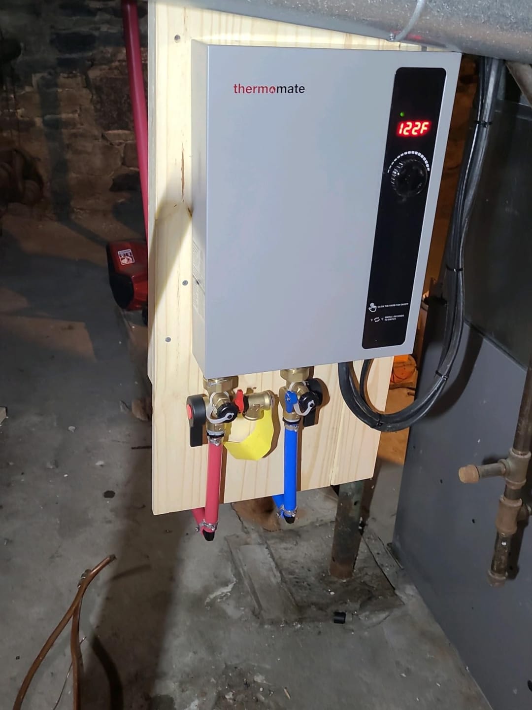 Customer photo review of Tankless Electric On Demand Instant Hot Water Heater - 240V | 18kW