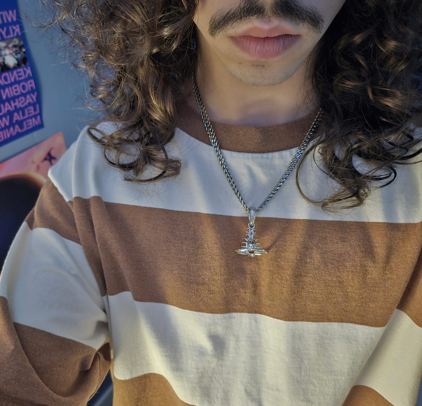 Customer photo review of ORBITUARY PENDANT