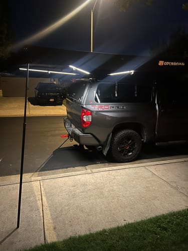 Customer photo review of OPENROAD  270 Free Standing Awning for Camping