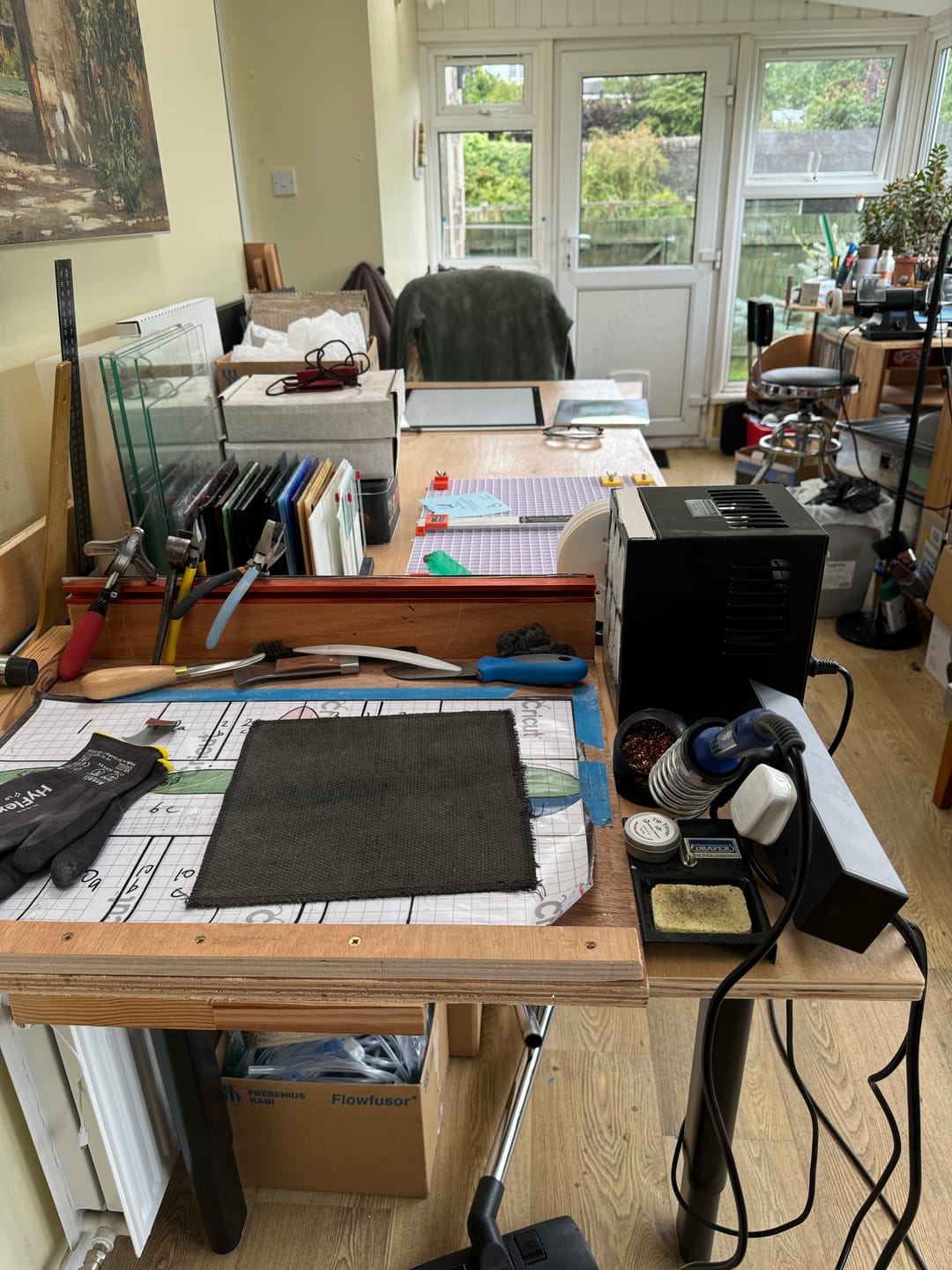 Customer photo review of Maidesite T4 Pro Plus - 4 Leg Electric Stand Up Desk Frame