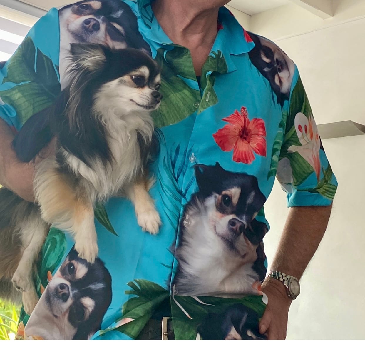Customer photo review of Jouw foto - Gepersonaliseerd Hawaiiaans hemd