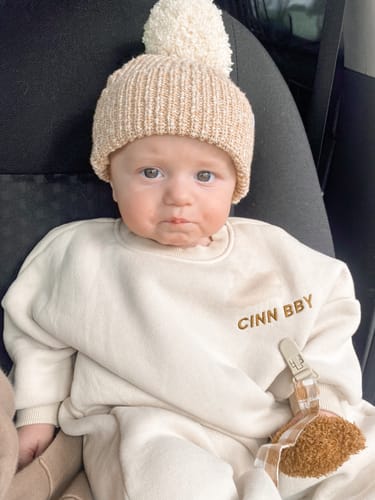 Customer photo review of Kids Wooley Zip Jacket - Sage
