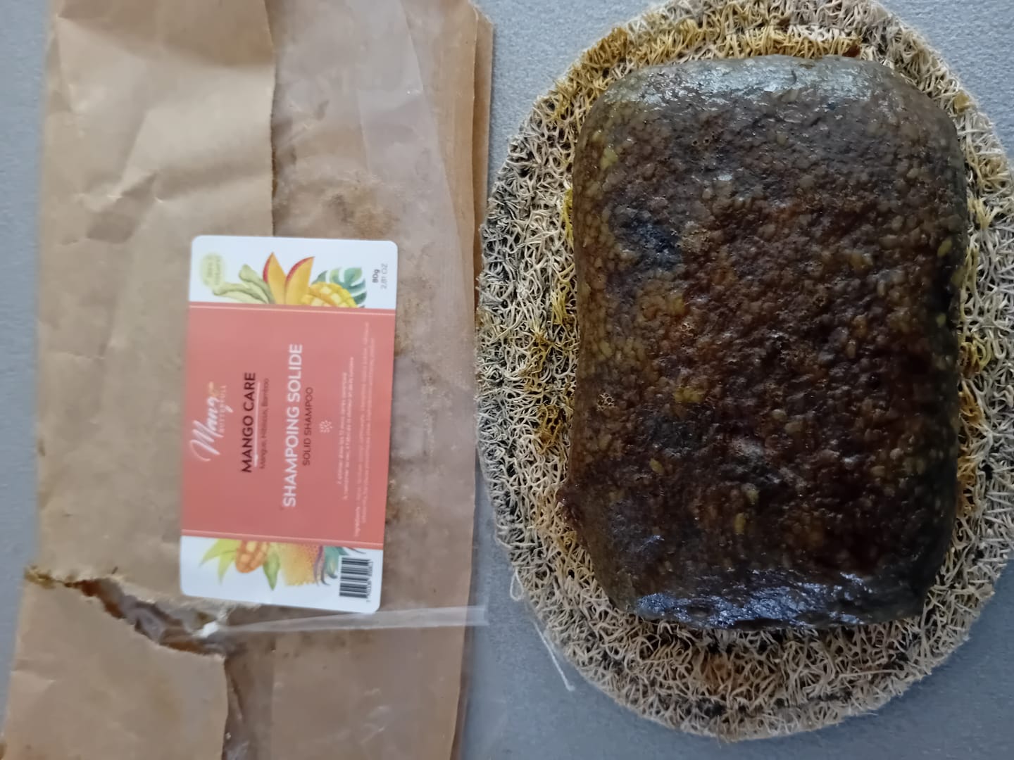 Customer photo review of Shampoing solide Bambou & Hibiscus