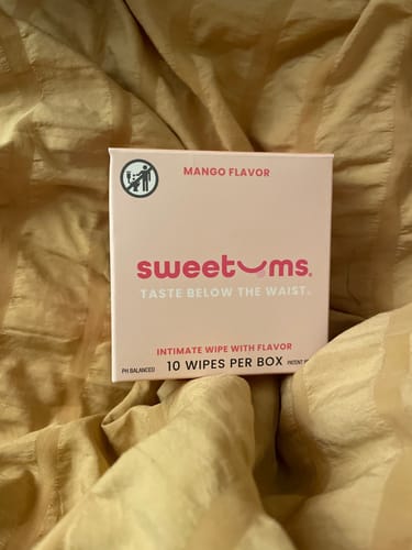 Customer photo review of Mango Flavored Wipes