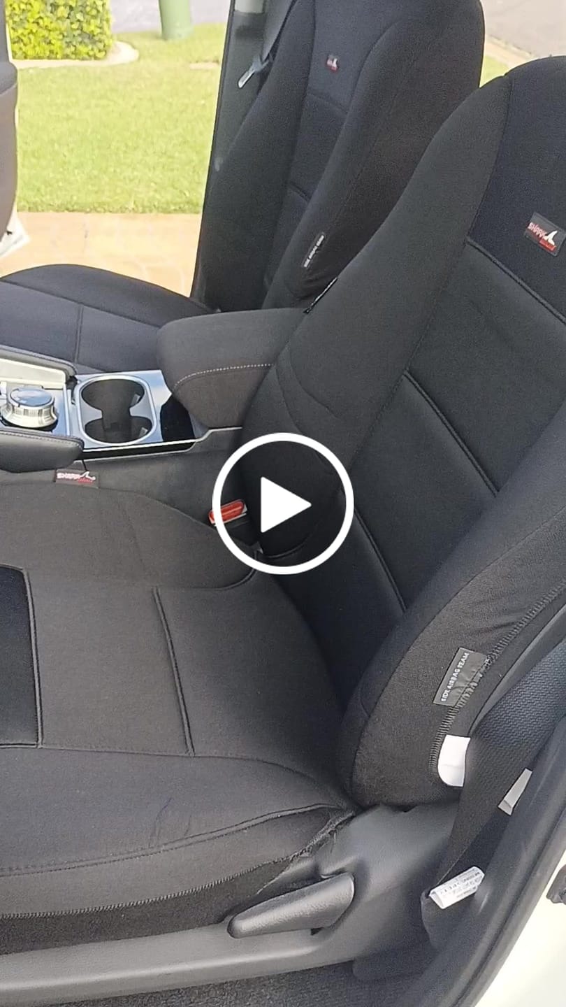 Customer video review of Sharkskin Seat Covers for Mitsubishi Pajero Sport 5 Seater (10/2015-On)