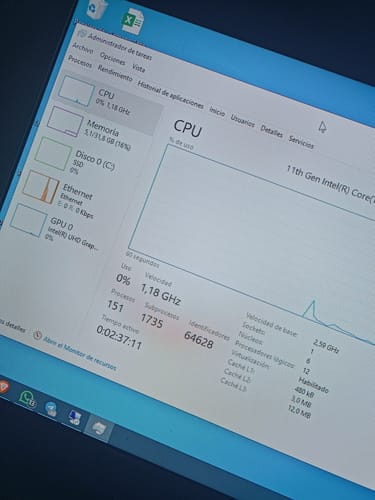 Customer photo review of PC /CPU / COMPUTADOR Intel Core i5-11400 - Disco SSD - Memoria RAM DDR4 - Case Corporativo - Fuente de Poder