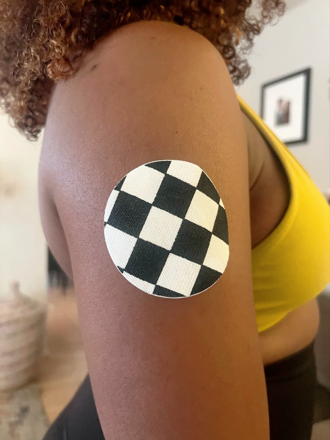 Customer photo review of Skin Grip Original - Dexcom G7 Adhesive Patches - 20 Pack