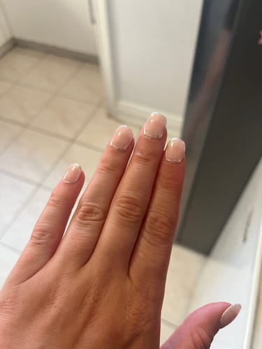 Customer photo review of Don't Be Judge-metal Press On Nails (24PC)