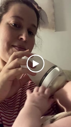 Customer video review of Pack Nuevo Biberon Calidad Dusty White + Repuesto x 4 Tetinas de silicona  Nenina & Co