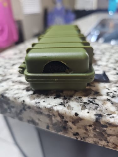 Customer photo review of Personalized 50 Caliber BMG Bullet Bottle Opener