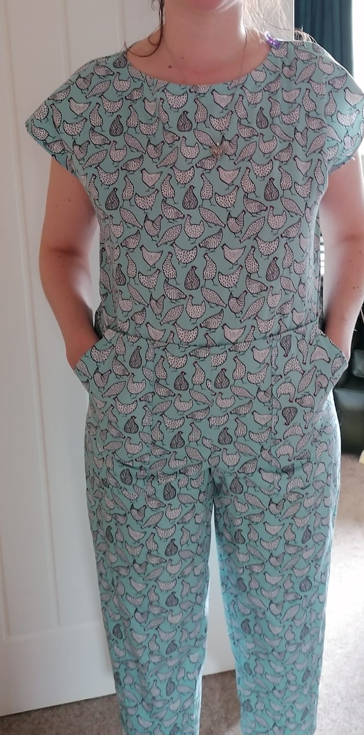Customer photo review of Hens Rose & Hubble Cotton Poplin Fabric
