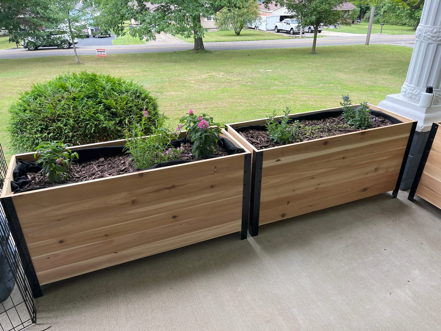 Customer photo review of 18" x 72" Planter Box - 24" Tall
