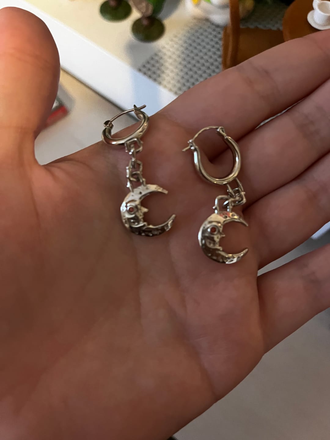 Customer photo review of LUNA DANGLE EARRING