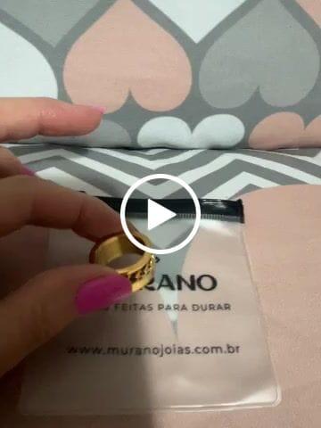 Customer video review of Anel Elos Zircônia Banhado em Ouro 18K
