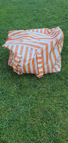 Customer photo review of Bolsa MyBigBag Rayas Naranja