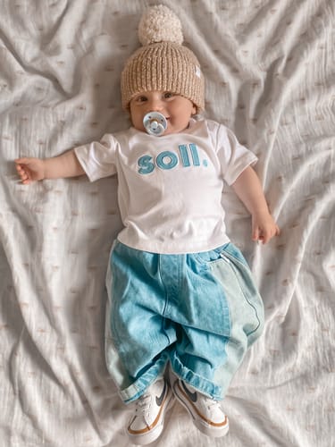 Customer photo review of Kids Soll Denim Logo Tee - Original