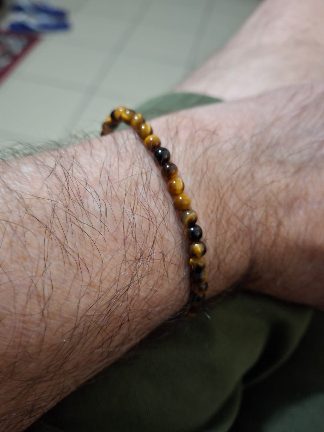 Customer photo review of Bracelet Fin en Pierres Naturelles de 4mm