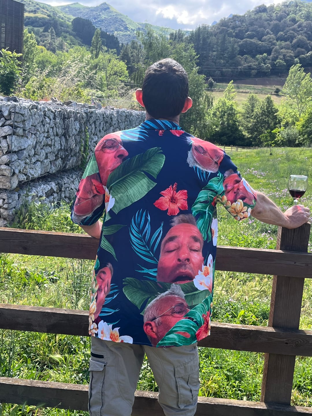 Customer photo review of Your photo - Personalised hawaiian shirt