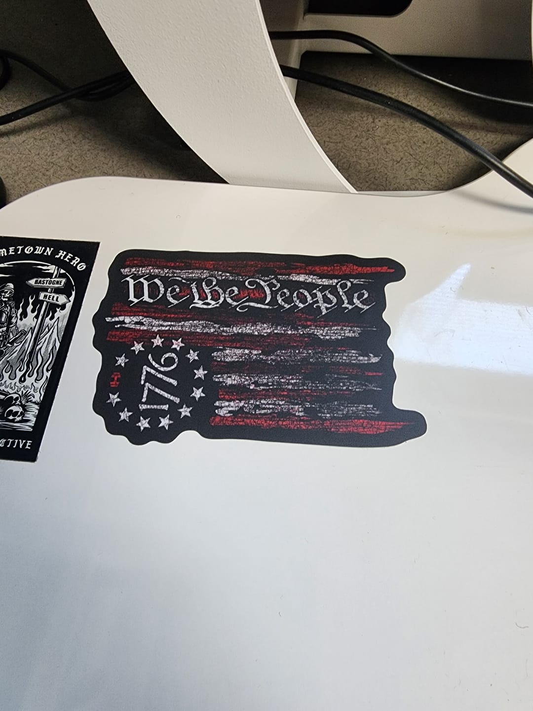 Customer photo review of We The People 1776 Flag Decal