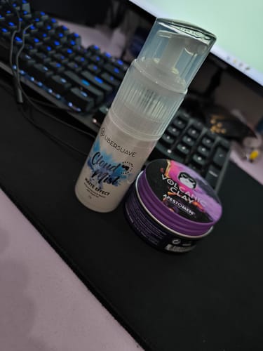 Customer photo review of Ubersuave Cloud Mist Styling Powder