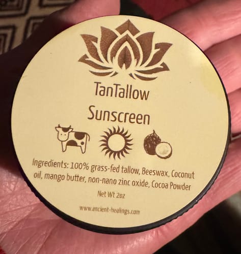Customer photo review of TanTallow Sunscreen