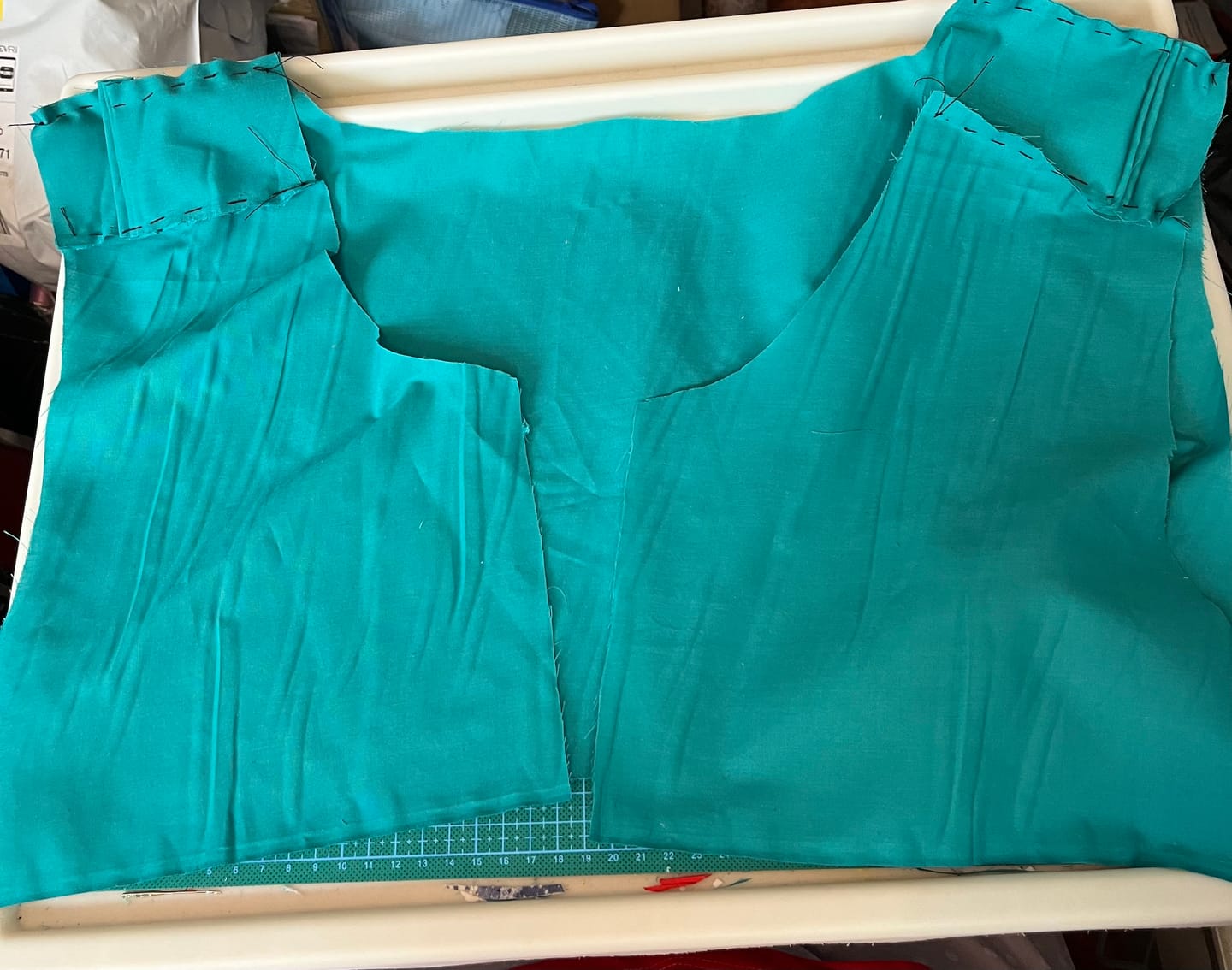 Customer photo review of Premium Plain Polycotton Fabric, 60° Washable, 45"- 20 Colours Available