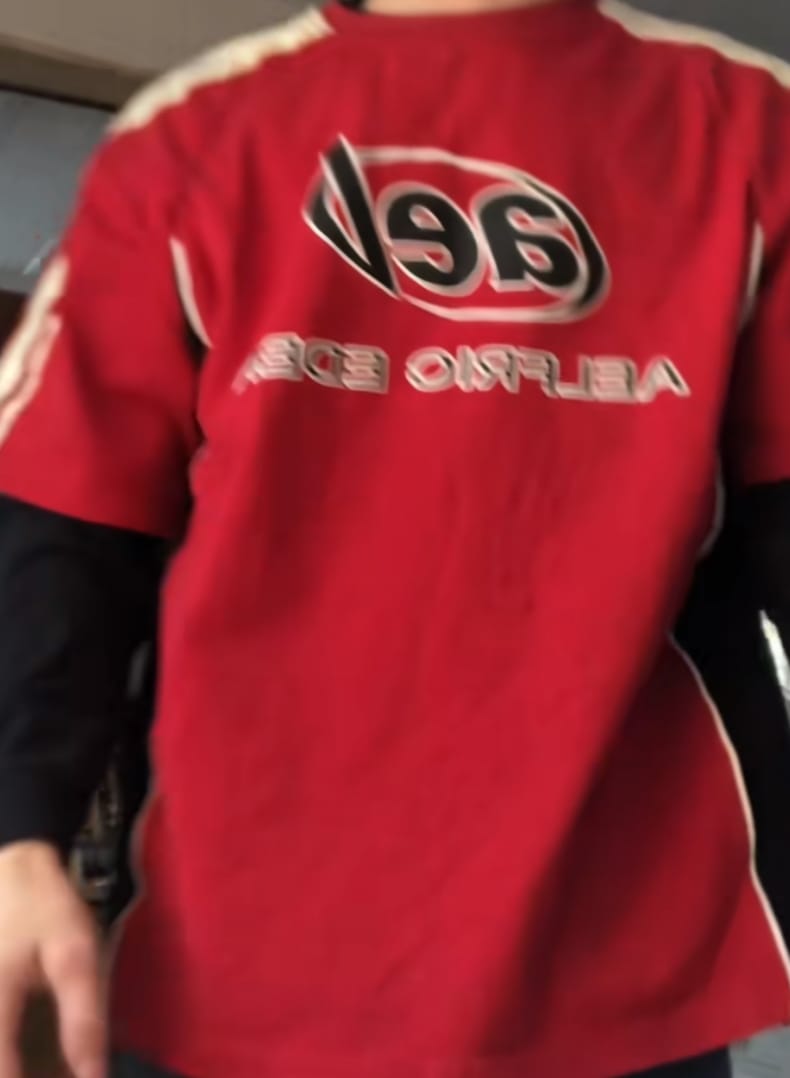 Customer photo review of Aelfric Eden Color Block Speedway Tee