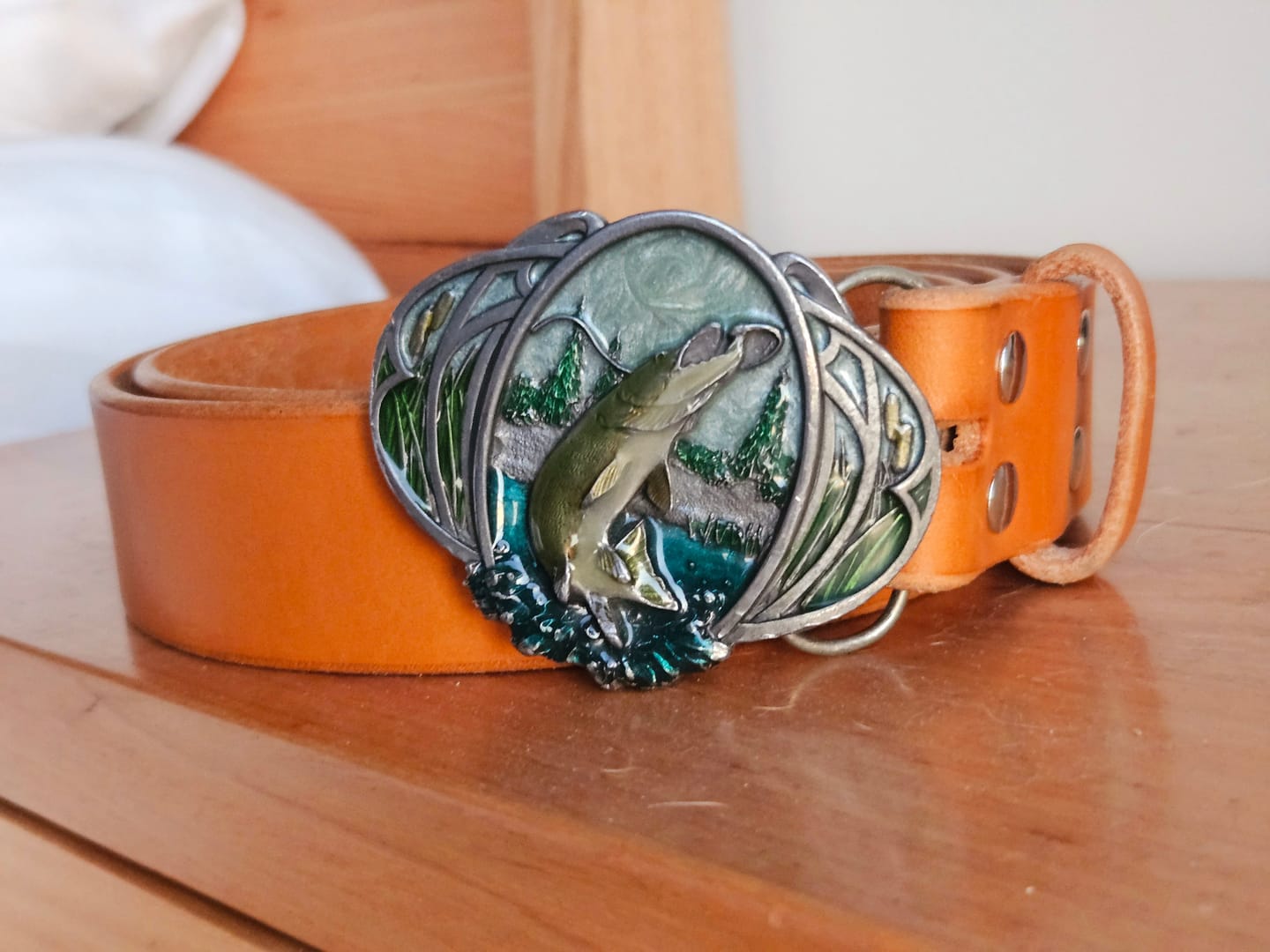 Customer photo review of “Bring your own buckle” belt