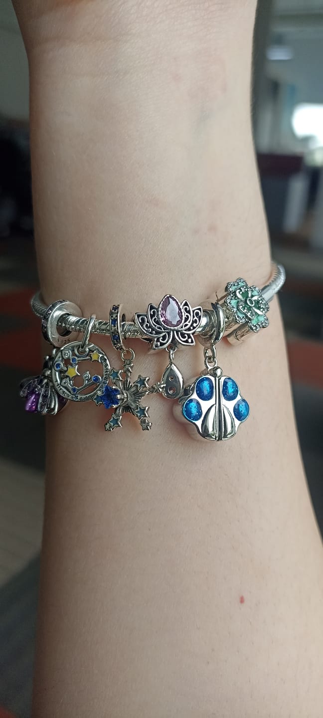 Customer photo review of Charm Flor de Loto & Gota Diamantada