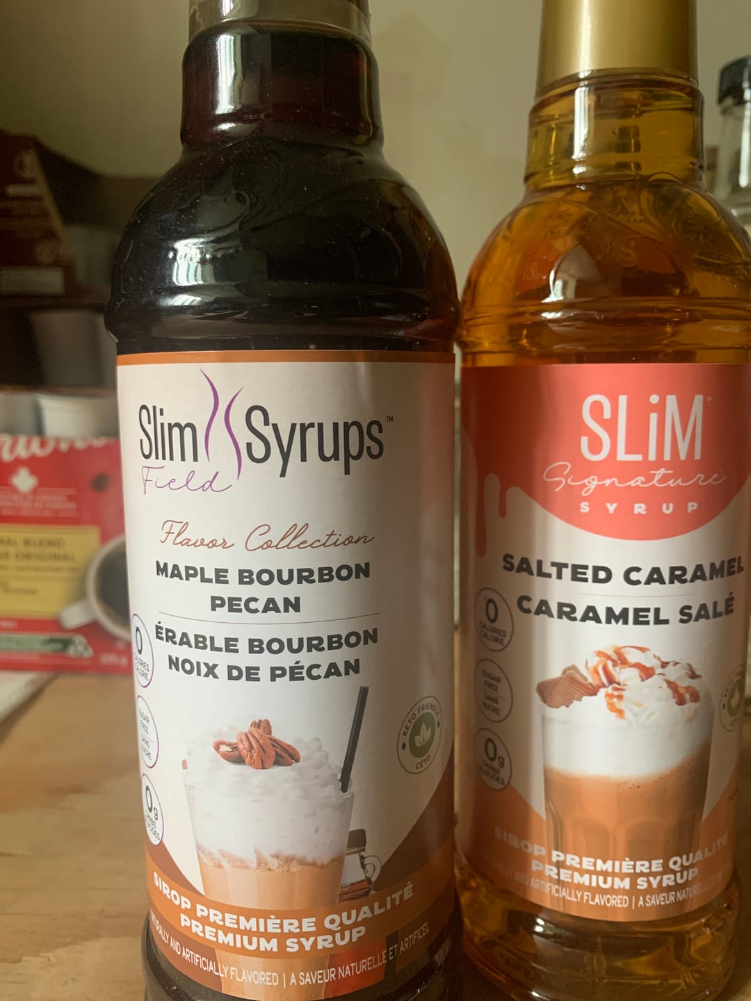 Customer photo review of Slimfield Syrups - Sugar Free Syrups 750ml