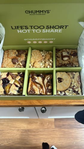 Customer photo review of Mixed Box of Postal Blondies Delivered To Your Door