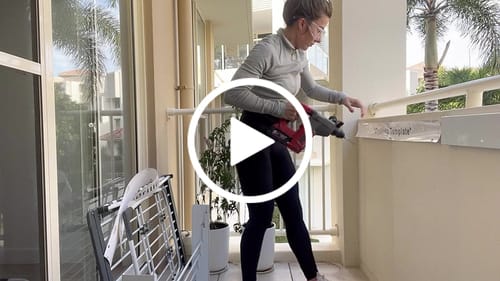 Customer video review of Wall Mounted Drying Rack - Foldable Indoor and Outdoor Drying Rack