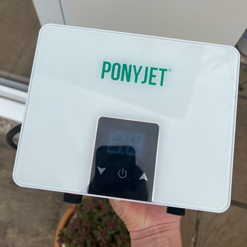 Customer photo review of The New Ponyjet Hot Shower™
