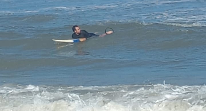 Customer photo review of FCS X Sharkbanz POD - Surf Shark Deterrent