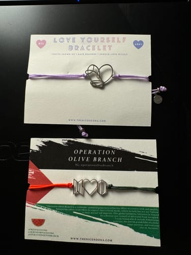 Customer photo review of Operation Olive Branch Bracelet